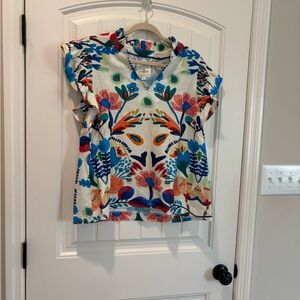 Umgee Multicolor Floral Blouse